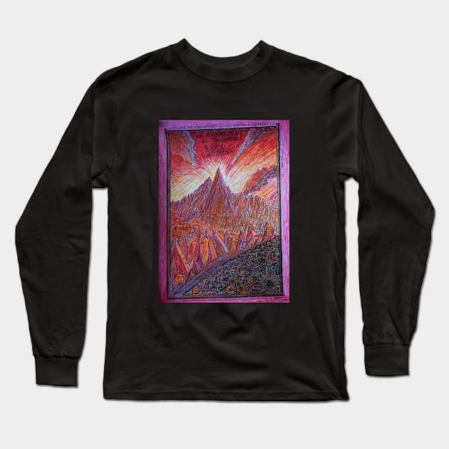 tvmountain Démarchi Drus rouge Long Sleeve T-Shirt by tvmountain